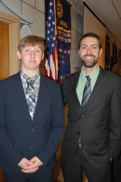 Braden Gilleland and Dr. Brian Swanagan