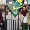 Second Annual Rome Community HeART Project winners are Pepperell students Ashleigh Bradford and Olivia Escutia
